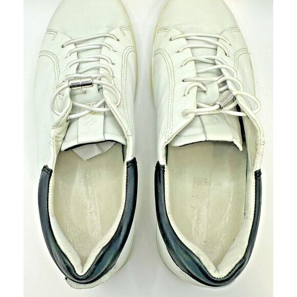 ECCO Women  Sneakers Yak Leather Walking Comfort Sneakers Shoes 10-10.5 EU41 - Picture 3 of 7